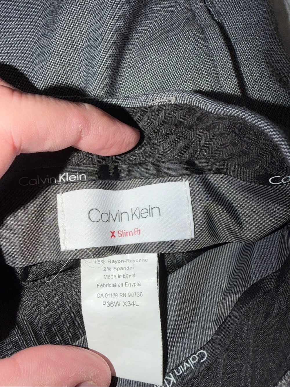 Calvin Klein tailored straight